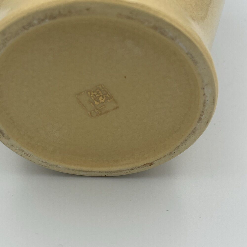 Asian VTG Flower‎ Vase Gold Accents Floral Cream/Yellow Colorful 8” - Picture 9 of 15